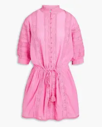 Melissa Odabash Rita lace-trimmed cotton coverup - Pink Pink