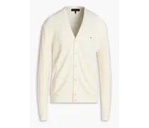 Winslow appliquéd cotton cardigan - White