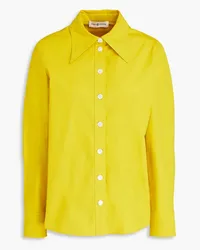 Tory Burch Cotton-poplin shirt - Yellow Yellow