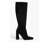 Tia suede knee boots - Black