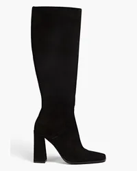 by FAR Tia suede knee boots - Black Black