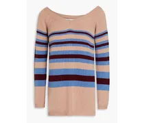 Striped cashmere sweater - Neutral
