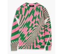 Ed Curtis printed cotton-fleece sweatshirt - Pink