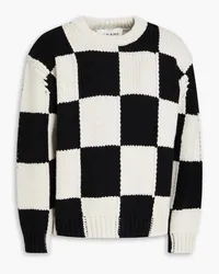 Frame Denim Checked merino wool sweater - Black Black