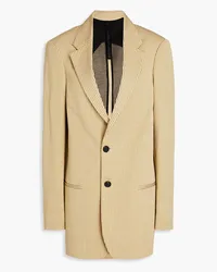 Petar Petrov Striped cotton-blend jacquard blazer - Neutral Neutral