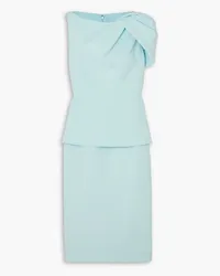 Safiyaa Mabila draped crepe midi dress - Blue Blue