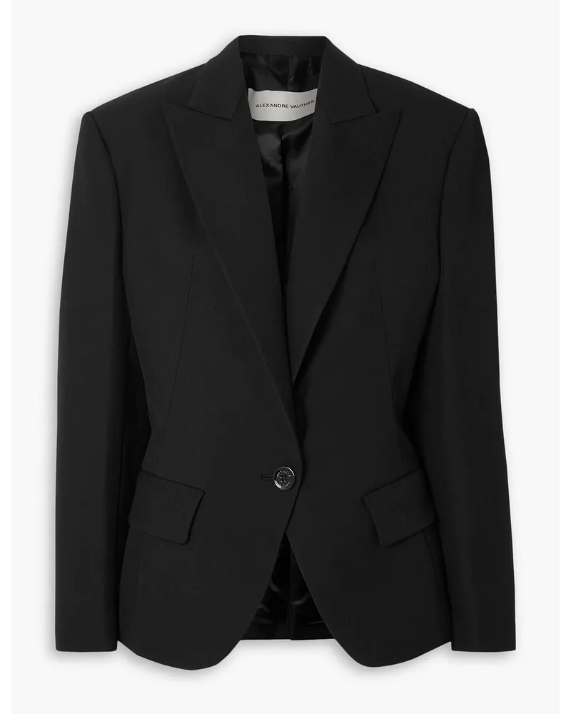 Alexandre Vauthier Grain de poudre wool jacket - Black Black