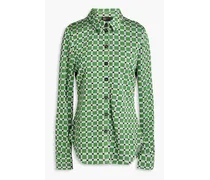 Sabina jacquard-knit shirt - Green