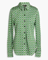 Stine Goya Sabina jacquard-knit shirt - Green Green