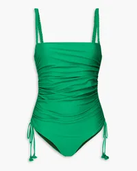 Johanna Ortiz Guardian reversible tasseled swimsuit - Green Green