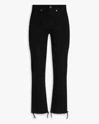 Sandro High-rise straight-leg jeans - Black Black