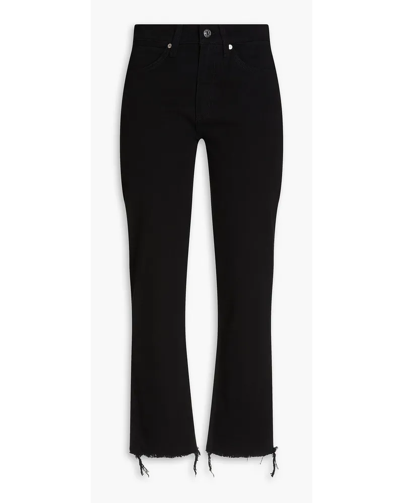 Sandro High-rise straight-leg jeans - Black Black