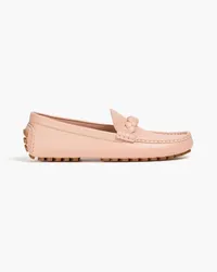 Gianvito Rossi Monza braided leather loafers - Pink Pink