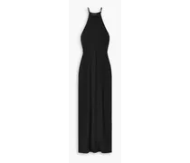 Lucette stretch-jersey halterneck maxi dress - Black