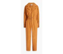 Blake cotton and TENCEL™-blend jumpsuit - Brown