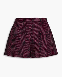 RED Valentino Two-tone herringbone bouclé shorts - Pink Pink