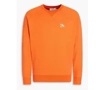 French cotton-terry sweatshirt - Orange