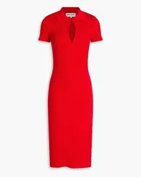 EACH OTHER Ribbed-knit midi dress - Red Red