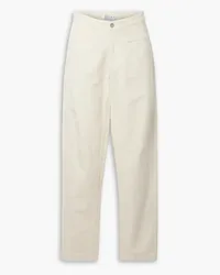 TRE by Natalie Ratabesi Franco cotton-twill straight-leg pants - White White