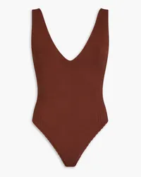 Victoria Beckham Stretch-knit bodysuit - Brown Brown