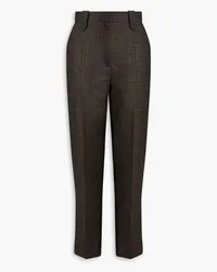 Sandro Houndstooth tweed tapered pants - Blue Blue