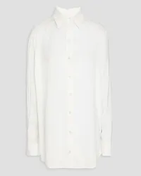 Victoria Beckham Cutout mesh shirt - White White