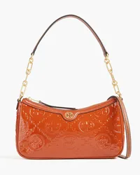 Tory Burch Patent-leather shoulder bag - Brown Brown