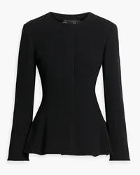 Oscar de la Renta Wool-blend crepe jacket - Black Black