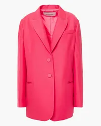 Valentino Garavani Silk and wool-blend crepe blazer - Pink Pink