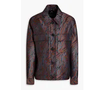 Jacquard jacket - Brown