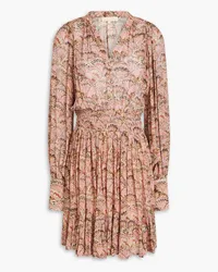 byTiMo Printed crepon mini dress - Pink Pink