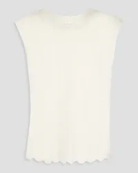 NAADAM Pointelle-knit cashmere top - White White