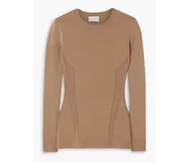 Switchwear stretch-knit top - Brown
