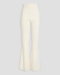 GALVAN Cashmere-blend flared pants - White White