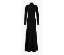 Cutout stretch-knit maxi dress - Black