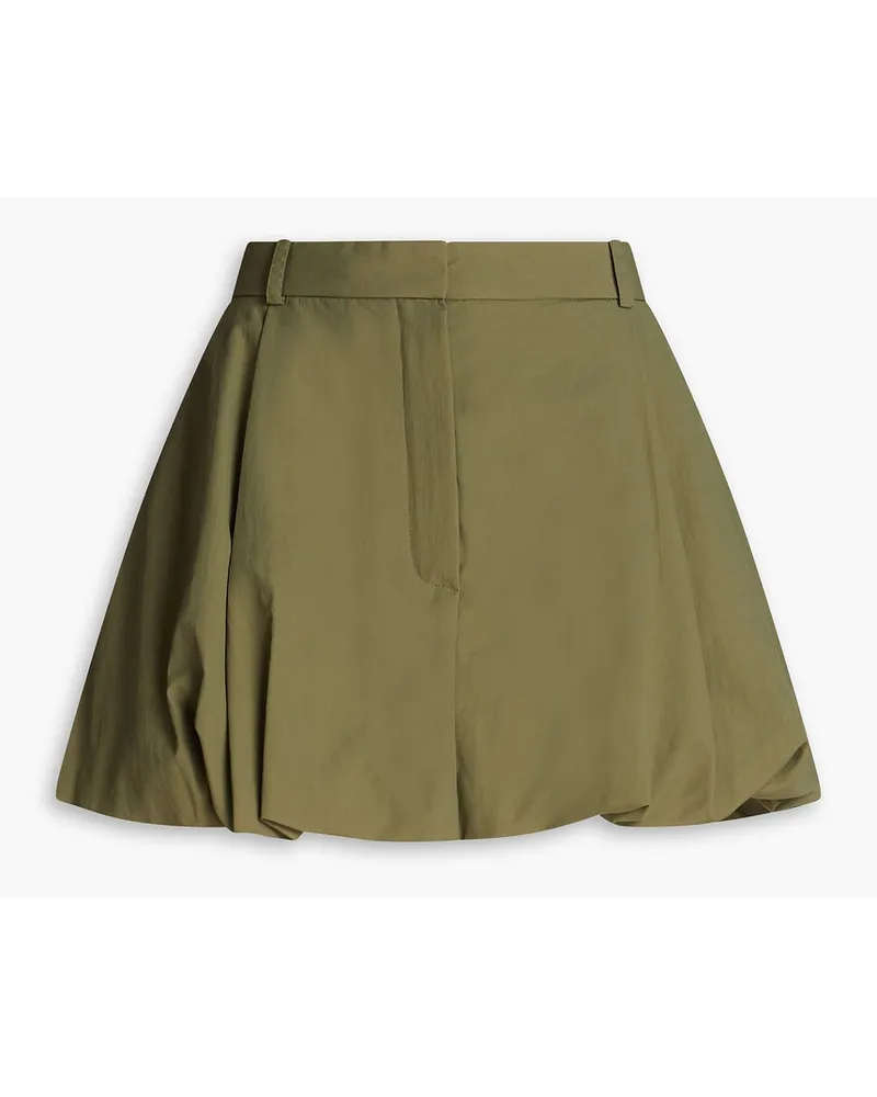 Nina Ricci Pleated shell mini skirt - Green Green