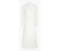 Zimmermann Cotton-blend lace midi dress - White White