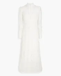 Zimmermann Cotton-blend lace midi dress - White White