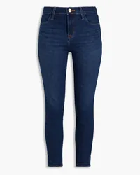 J Brand Cropped high-rise skinny jeans - Blue Blue