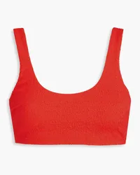 Mara Hoffman Lira textured bikini top - Red Red