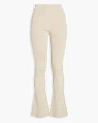 Jacquemus Baunhila ribbed-knit flared pants - Neutral Neutral