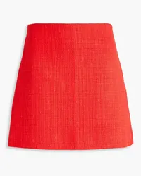 Theory Cotton-blend tweed mini skirt - Red Red