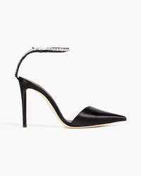 Giuseppe Zanotti Crystal-embellished satin pumps - Black Black