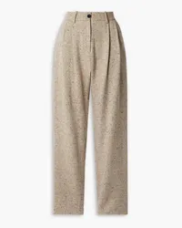 Co Pleated straight-leg wool pants - Neutral Neutral