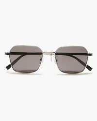 Dunhill Rectangle-frame acetate sunglasses - Metallic Metallic