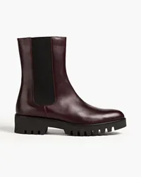 Theory Leather chelsea boots - Burgundy Burgundy