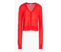 60s knitted cardigan - Red