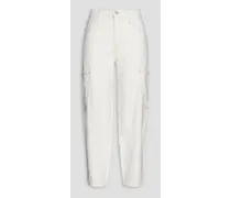 Le Ultra High Rise high-rise tapered jeans - White