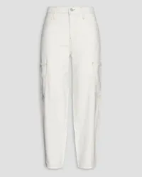 Frame Denim Le Ultra High Rise high-rise tapered jeans - White White