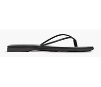 Tevisa leather flip flops - Black